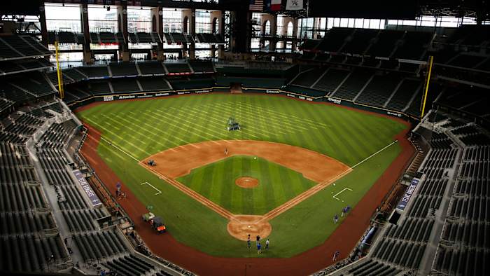 Controlled sites, such as Globe Life Field, are being discussed with the MLBPA to hold postseason MLB games.